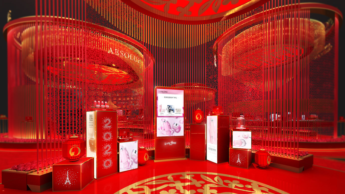 國風來襲，LANCOME 蘭蔻2020新春廟會裝置展覽設計開啟潮流