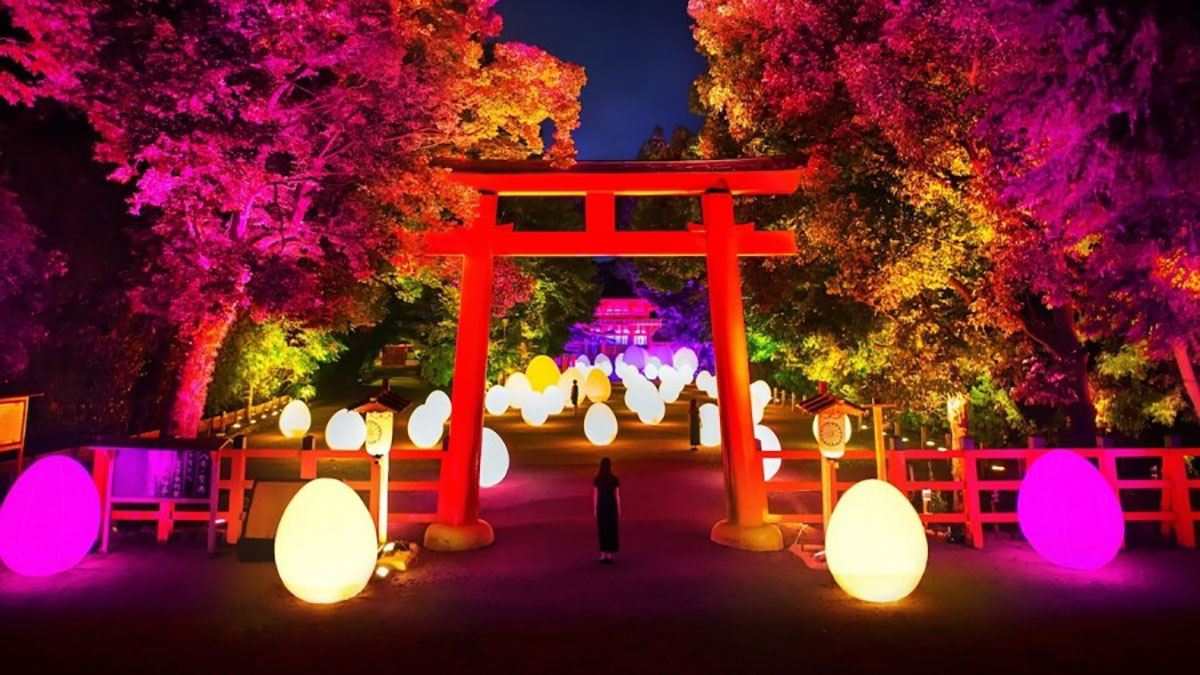 小伙伴們快看過來，TeamLab又帶新作品來世界遺產(chǎn)京都“下鴨神社”了